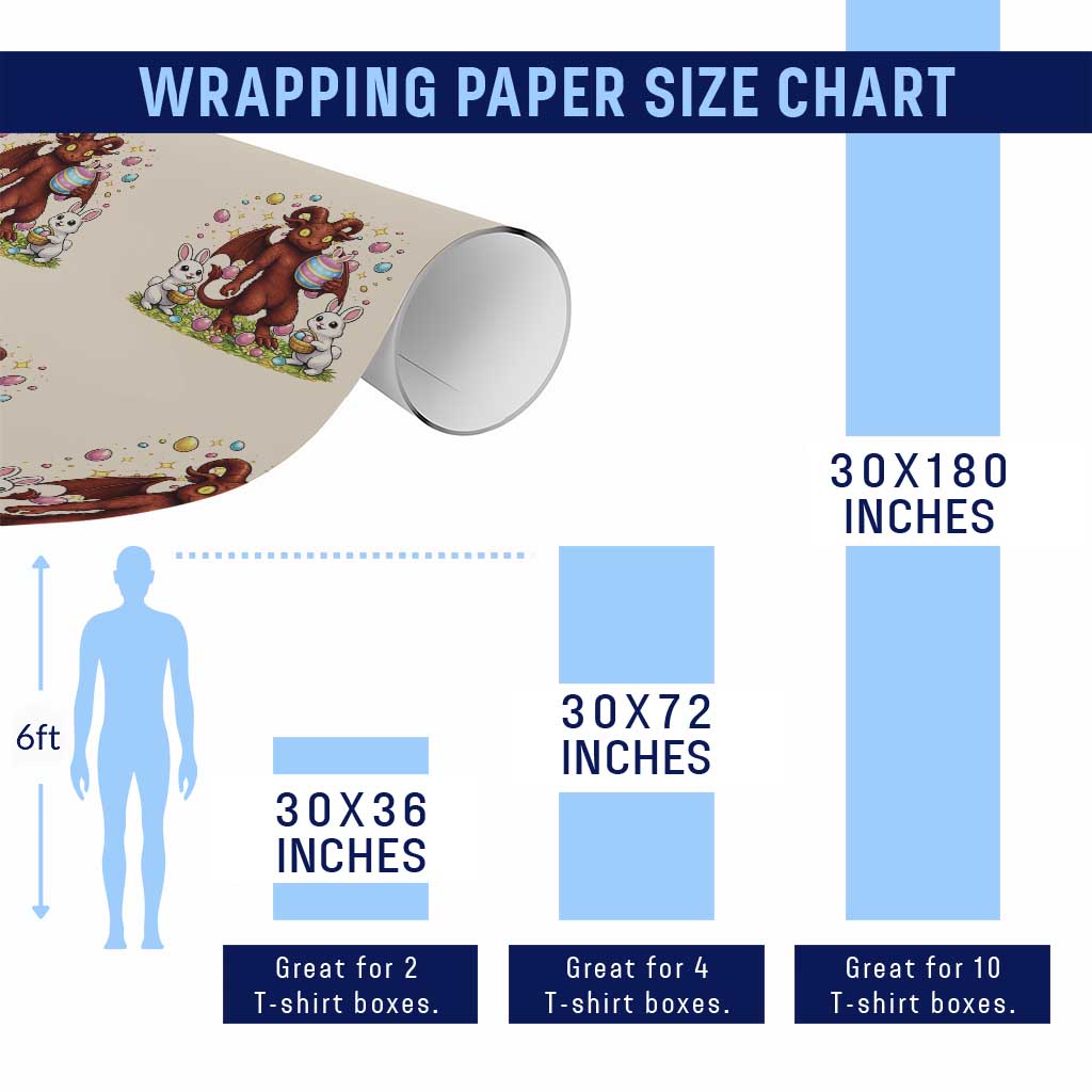 Jersey Devil Easter Egg Hunt Wrapping Paper Roll Funny Pine Barrens Folklore Gift TS12 Print Your Wear