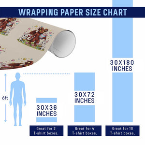Jersey Devil Easter Egg Hunt Wrapping Paper Roll Funny Pine Barrens Folklore Gift TS12 Print Your Wear