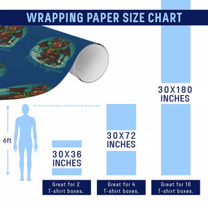 Jersey Devil Wrapping Paper Roll Merry Cryptidmas Funny Xmas Gift TS12 Print Your Wear