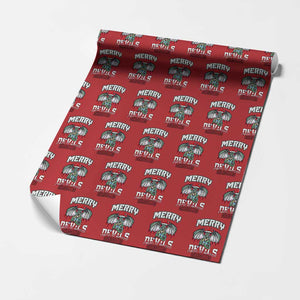 Jersey Devil Wrapping Paper Roll Merry Devils Xmas Cryptid Gift TS12 Red Print Your Wear