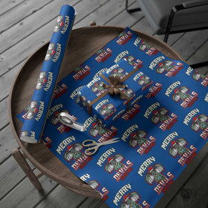 Jersey Devil Wrapping Paper Roll Merry Devils Xmas Cryptid Gift TS12 Blue Print Your Wear