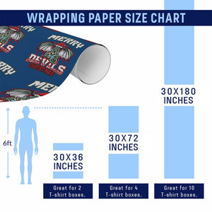 Jersey Devil Wrapping Paper Roll Merry Devils Xmas Cryptid Gift TS12 Print Your Wear
