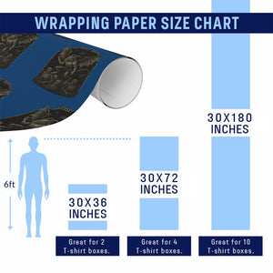 Jersey Devil Wrapping Paper Roll Vintage Weird Creepy Creature Leeds Devil TS10 Print Your Wear