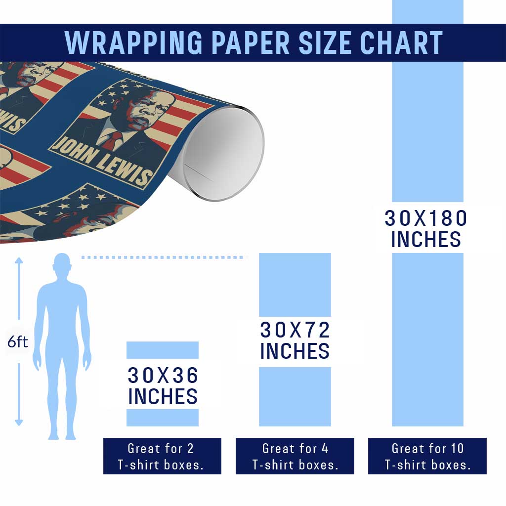 John Lewis Wrapping Paper Roll Black History Month TS14 Print Your Wear