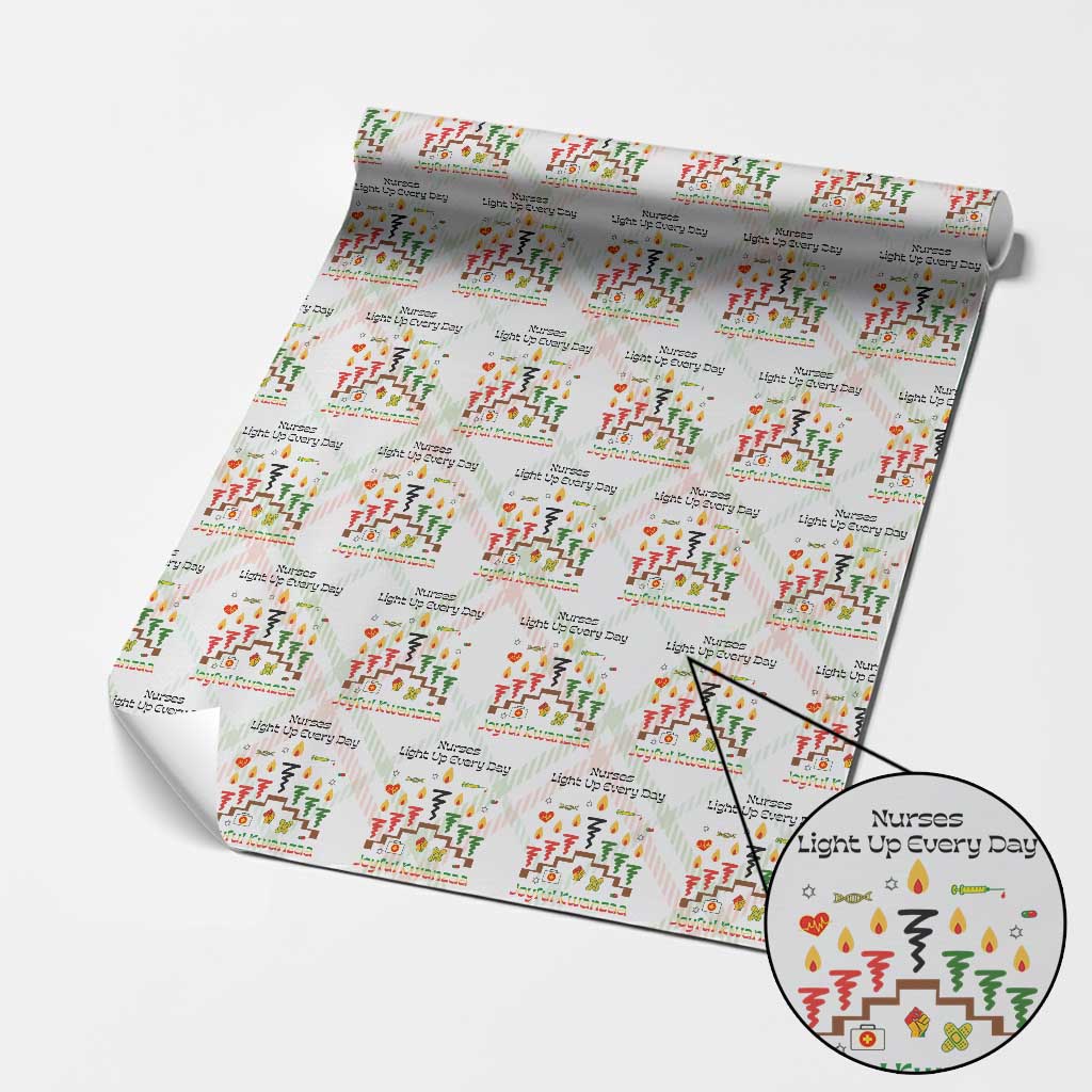 Joyful Kwanzaa Nurse Gift Wrapping Paper Roll Light Up Everyday TS12 Christmas Plaid Print Your Wear