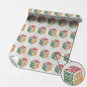 Juneteenth 1865 Freedom Wrapping Paper Roll African American Pride TS12 Christmas Plaid Print Your Wear