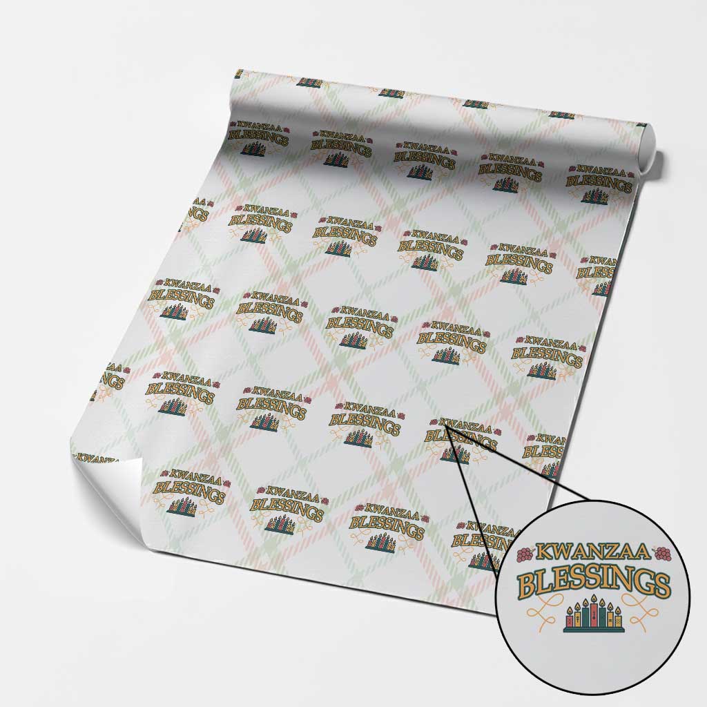 Kwanzaa Blessings Wrapping Paper Roll African Heritage Celebration Gift TS12 Christmas Plaid Print Your Wear