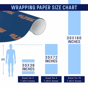 LFGM Wrapping Paper Roll Vintage Retro Throwback Design TS10 Print Your Wear