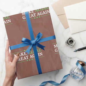 Make Algae Great Again Wrapping Paper Roll Funny Political Satire Lincoln Reflecting Pool TS11 Mocha Print Your Wear