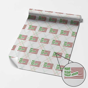Make Algae Great Again Wrapping Paper Roll Funny Political Satire American Flag Meme TS14 Christmas Plaid Print Your Wear