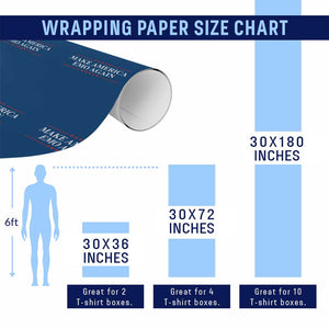 Make America Emo Again Wrapping Paper Roll Funny Goth Gothic US TS10 Print Your Wear