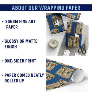 Malcolm X Historical Newspaper Wrapping Paper Roll Stumbling Is Not Falling Black History TS12 Print Your Wear
