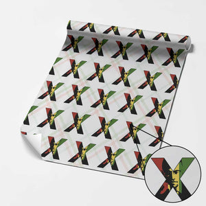 Malcolm X Wrapping Paper Roll African American Heritage Gift TS12 Christmas Plaid Print Your Wear