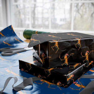 Marcus The Worm Christmas Wrapping Paper Roll Internet Weirdcore Brainrot Humor TS10 Black Print Your Wear