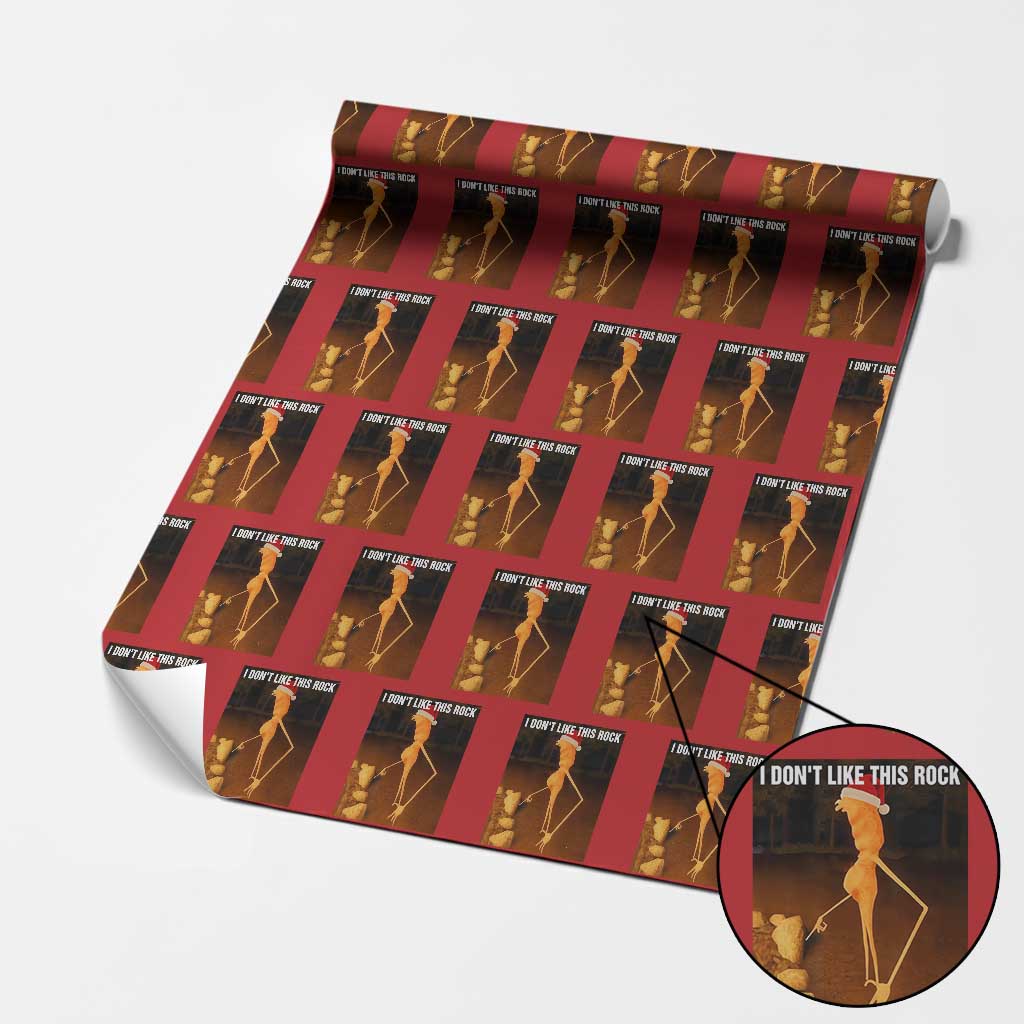 Marcus The Worm I Don't Like This Rock Wrapping Paper Roll TS10 Red Print Your Wear