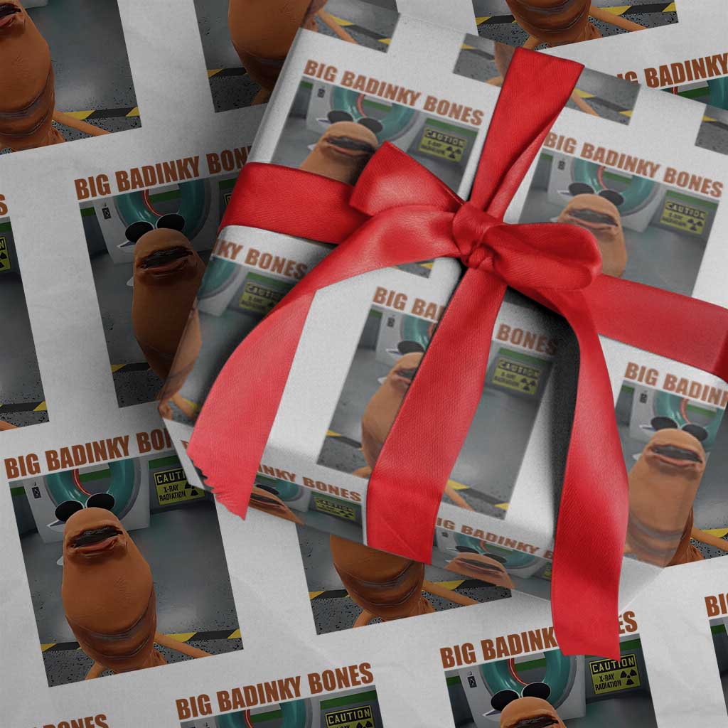 Marcus The Worm Meme Wrapping Paper Roll Big Badinky Bones TS14 White Print Your Wear