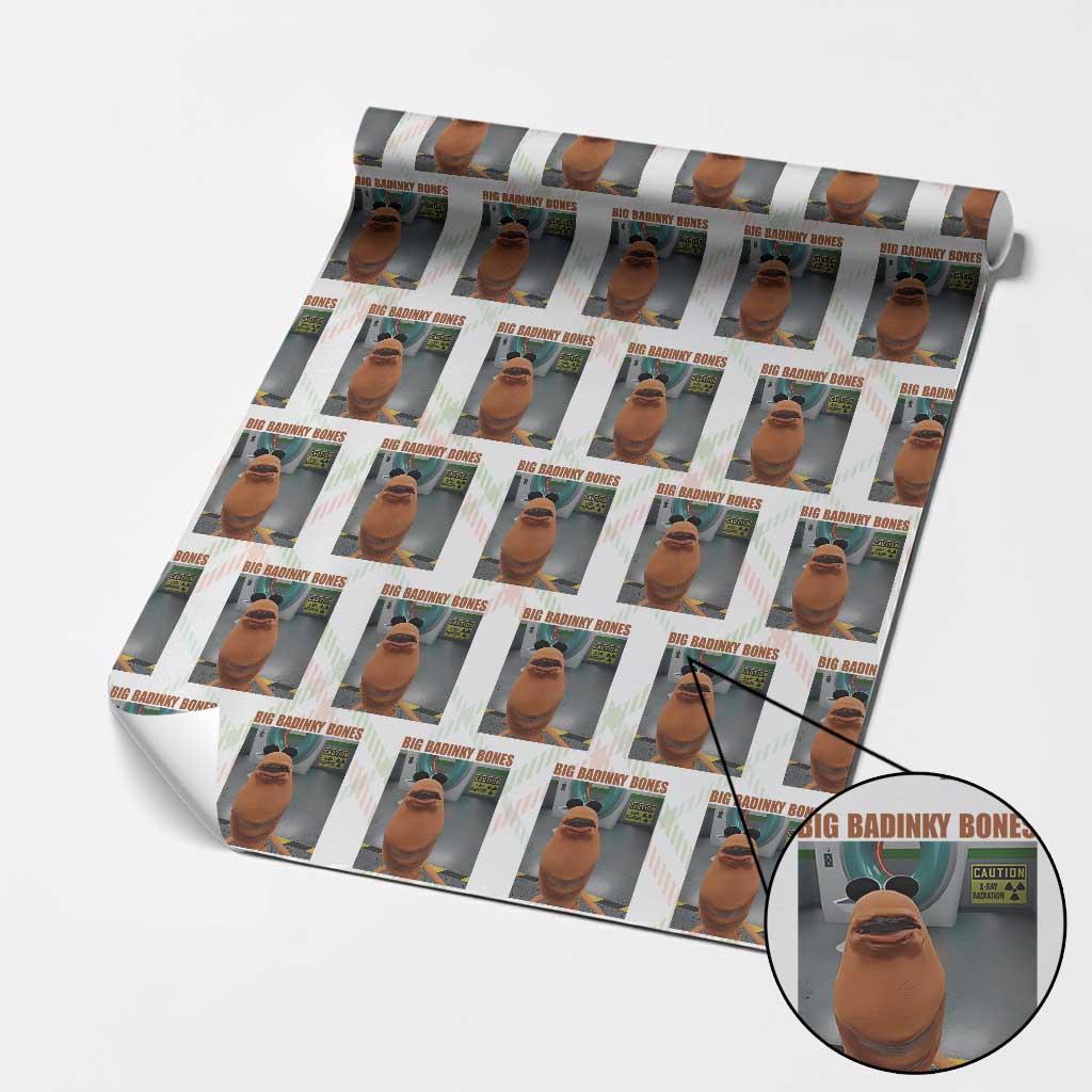 Marcus The Worm Meme Wrapping Paper Roll Big Badinky Bones TS14 Christmas Plaid Print Your Wear