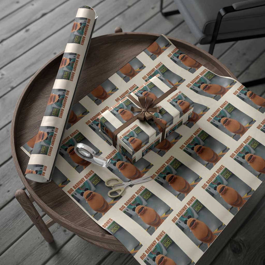 Marcus The Worm Meme Wrapping Paper Roll Big Badinky Bones TS14 Beige Print Your Wear