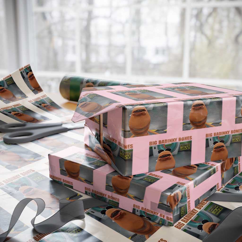Marcus The Worm Meme Wrapping Paper Roll Big Badinky Bones TS14 Light Pink Print Your Wear