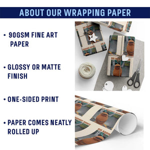 Marcus The Worm Meme Wrapping Paper Roll Big Badinky Bones TS14 Print Your Wear