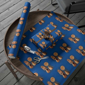 Marcus The Worm Meme Wrapping Paper Roll Funny Howling At Moon TS14 Blue Print Your Wear