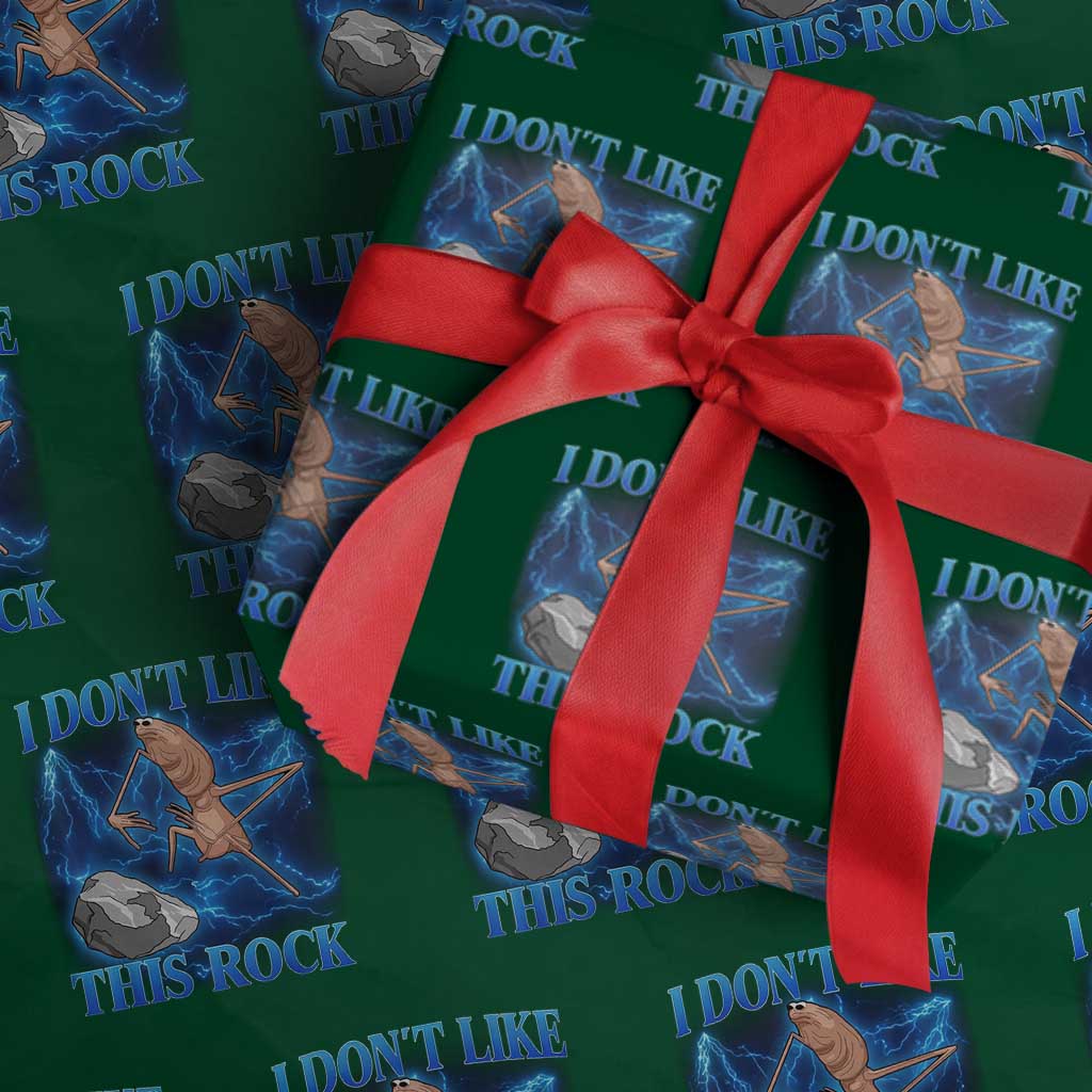 Marcus The Worm Meme Wrapping Paper Roll I Don't Like This Rock Bootleg TS10 Green Print Your Wear