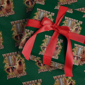 Marcus The Worm Meme Wrapping Paper Roll Where Is Jimbo James TS14 Green Print Your Wear