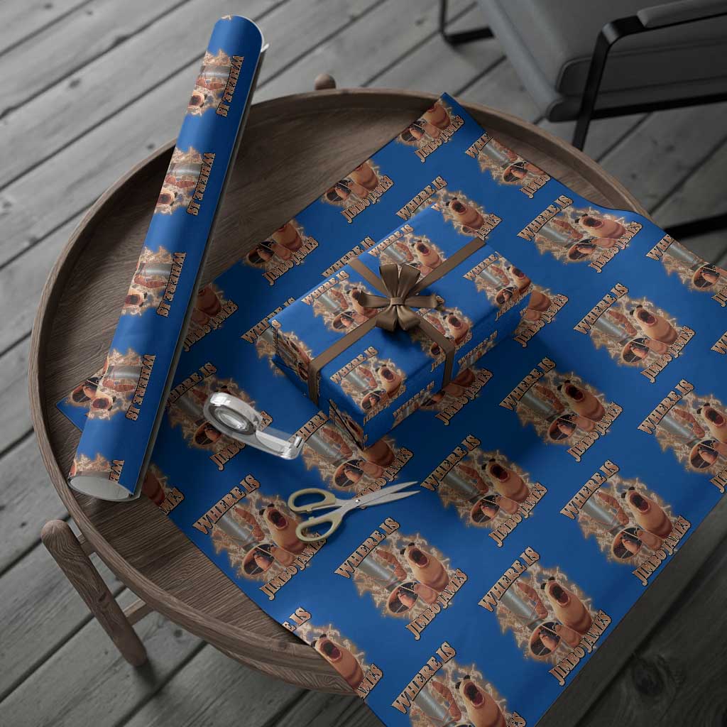 Marcus The Worm Meme Wrapping Paper Roll Where Is Jimbo James TS14 Blue Print Your Wear