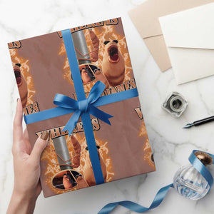 Marcus The Worm Meme Wrapping Paper Roll Where Is Jimbo James TS14 Mocha Print Your Wear