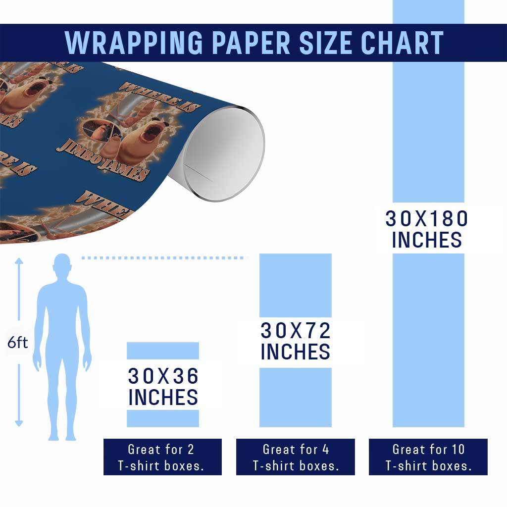 Marcus The Worm Meme Wrapping Paper Roll Where Is Jimbo James TS14 Print Your Wear