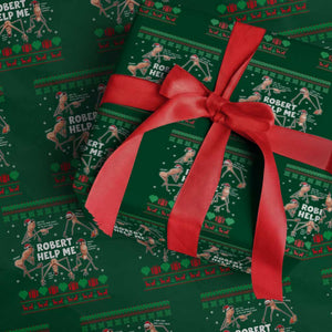 Marcus The Worm Christmas Meme Wrapping Paper Roll TS14 Green Print Your Wear