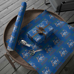 Marcus The Worm Christmas Meme Wrapping Paper Roll TS14 Blue Print Your Wear