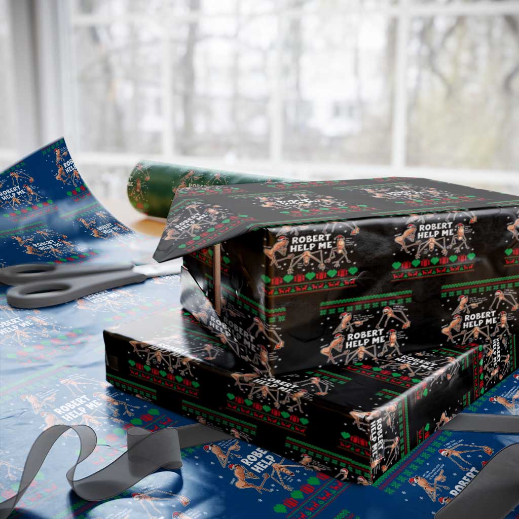Marcus The Worm Christmas Meme Wrapping Paper Roll TS14 Black Print Your Wear