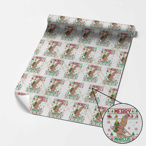 Marcus The Worm Christmas Meme Wrapping Paper Roll Funny Brain Rot Xmas TS14 Christmas Plaid Print Your Wear