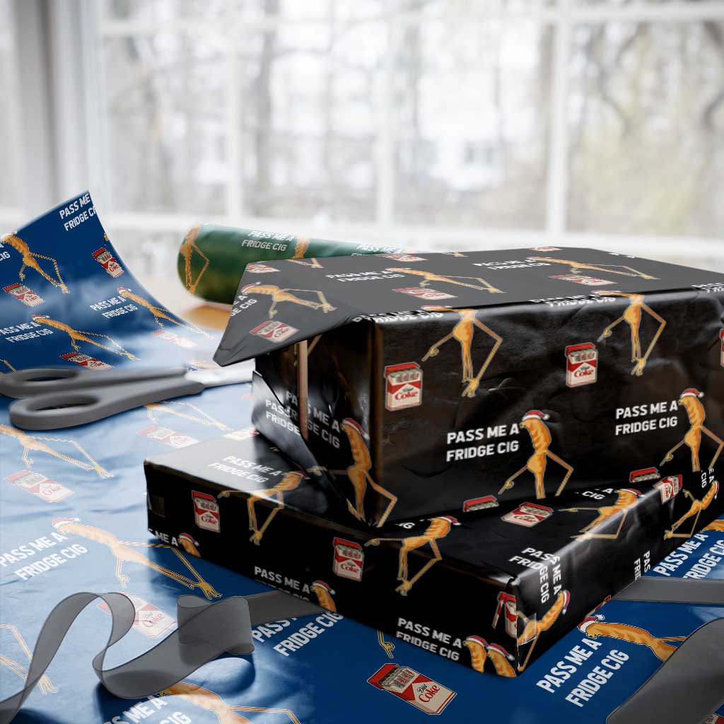 Marcus The Worm Christmas Meme Wrapping Paper Roll Pass Me A Fridge Cig TS14 Black Print Your Wear