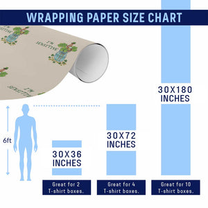 Marcus The Worm St Patricks Day Wrapping Paper Roll I'm Sensitive TS14 Print Your Wear