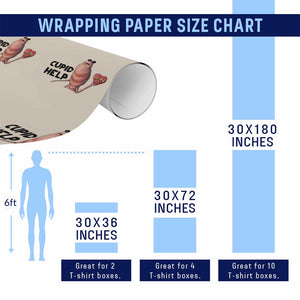 Marcus The Worm Valentine Meme Wrapping Paper Roll Cupid Help TS14 Print Your Wear