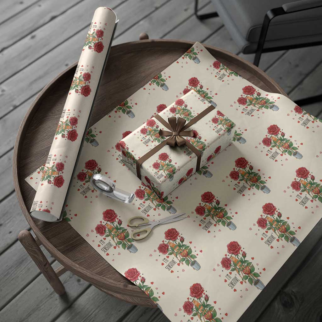 Marcus The Worm Valentine Meme Wrapping Paper Roll I Am Senstive TS14 Beige Print Your Wear