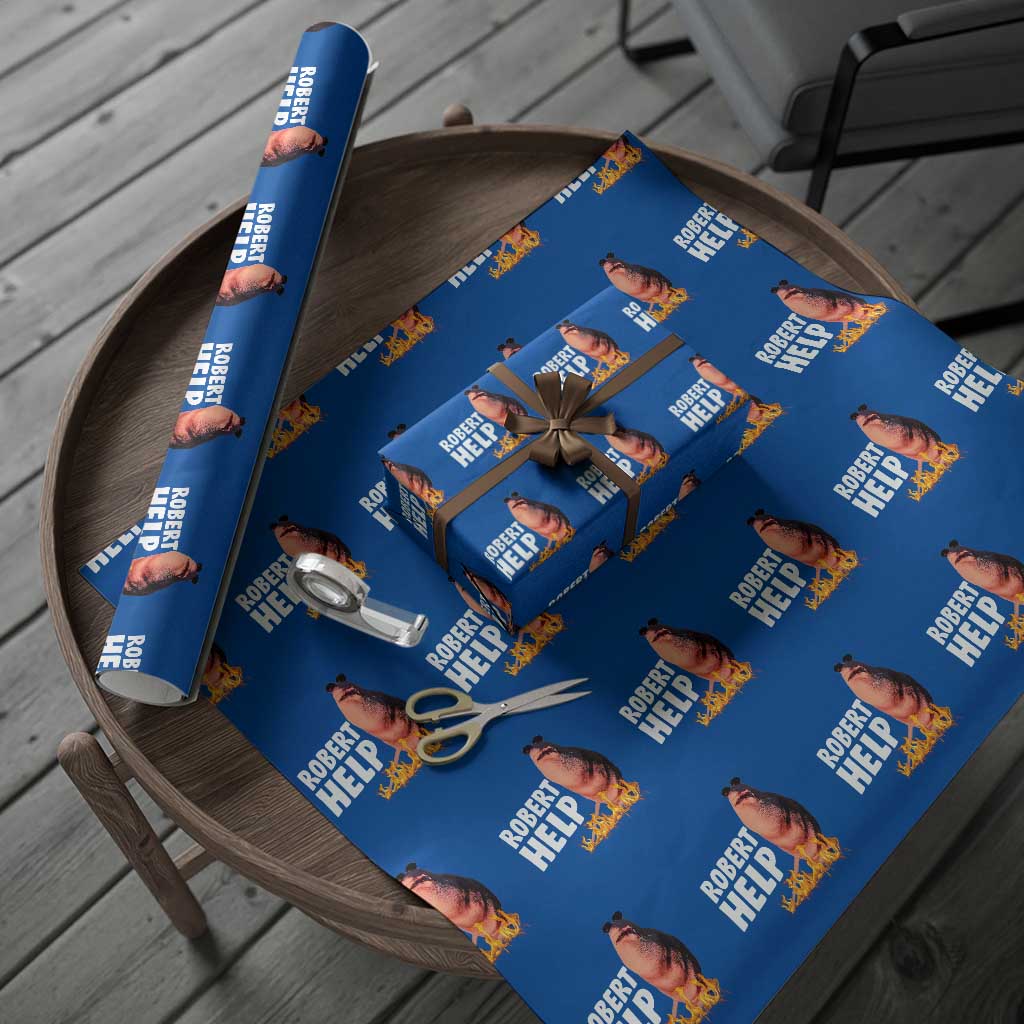 Marcus The Worm Wrapping Paper Roll Funny Brainrot Meme Robert Help TS10 Blue Print Your Wear