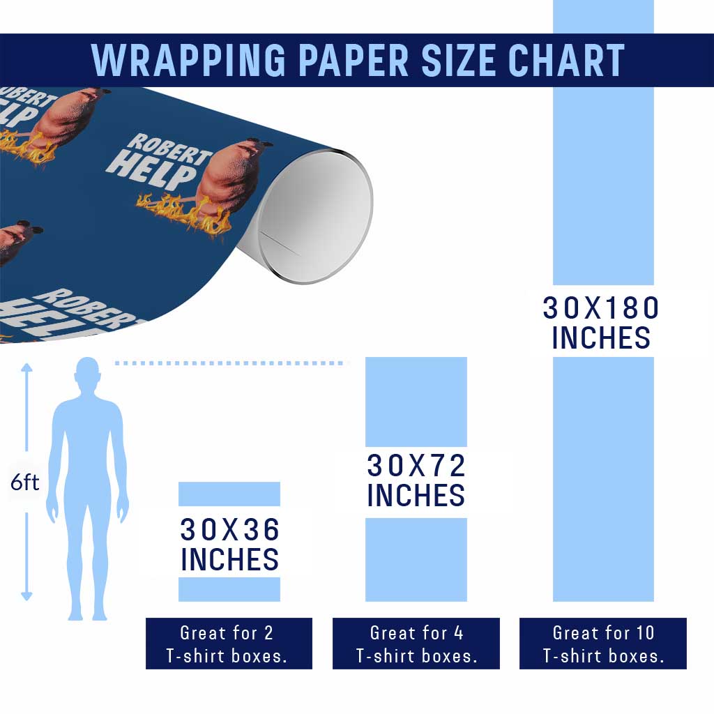 Marcus The Worm Wrapping Paper Roll Funny Brainrot Meme Robert Help TS10 Print Your Wear