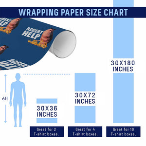 Marcus The Worm Wrapping Paper Roll Funny Brainrot Meme Robert Help TS10 Print Your Wear