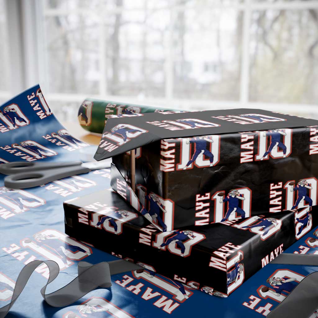 Maye Lover Wrapping Paper Roll QB 10 Player Fan TS12 Black Print Your Wear