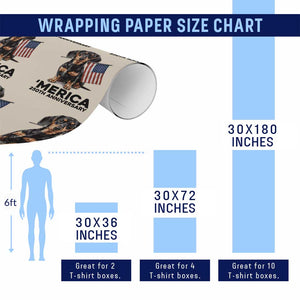 Merica Dachshund Lover Wrapping Paper Roll 250th Anniversary Gift TS12 Print Your Wear