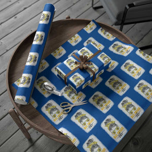 Messy Bun School Bus Driver Life Wrapping Paper Roll TS14 Blue Print Your Wear