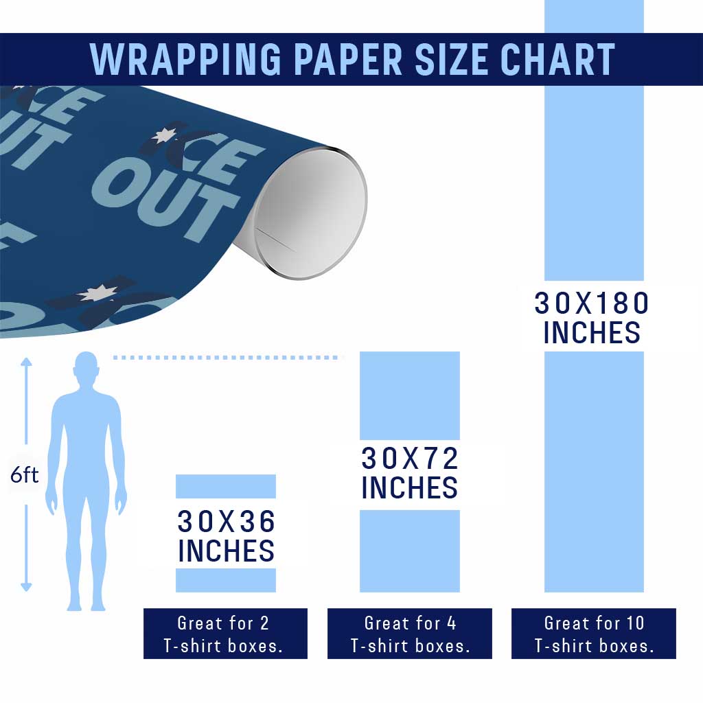 Minnesota Ice Out Wrapping Paper Roll MN State Anti Ice Movement Protest Statement TS11 Print Your Wear