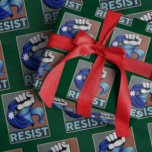 Minnesota Resist Ice Out Wrapping Paper Roll MM Support Gift TS12 Green Print Your Wear