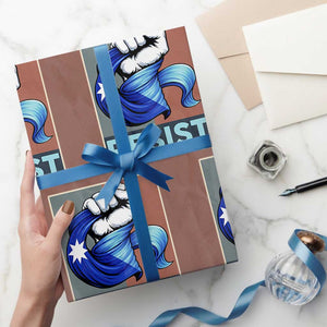 Minnesota Resist Ice Out Wrapping Paper Roll MM Support Gift TS12 Mocha Print Your Wear