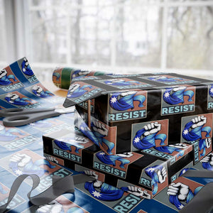 Minnesota Resist Ice Out Wrapping Paper Roll MM Support Gift TS12 Black Print Your Wear