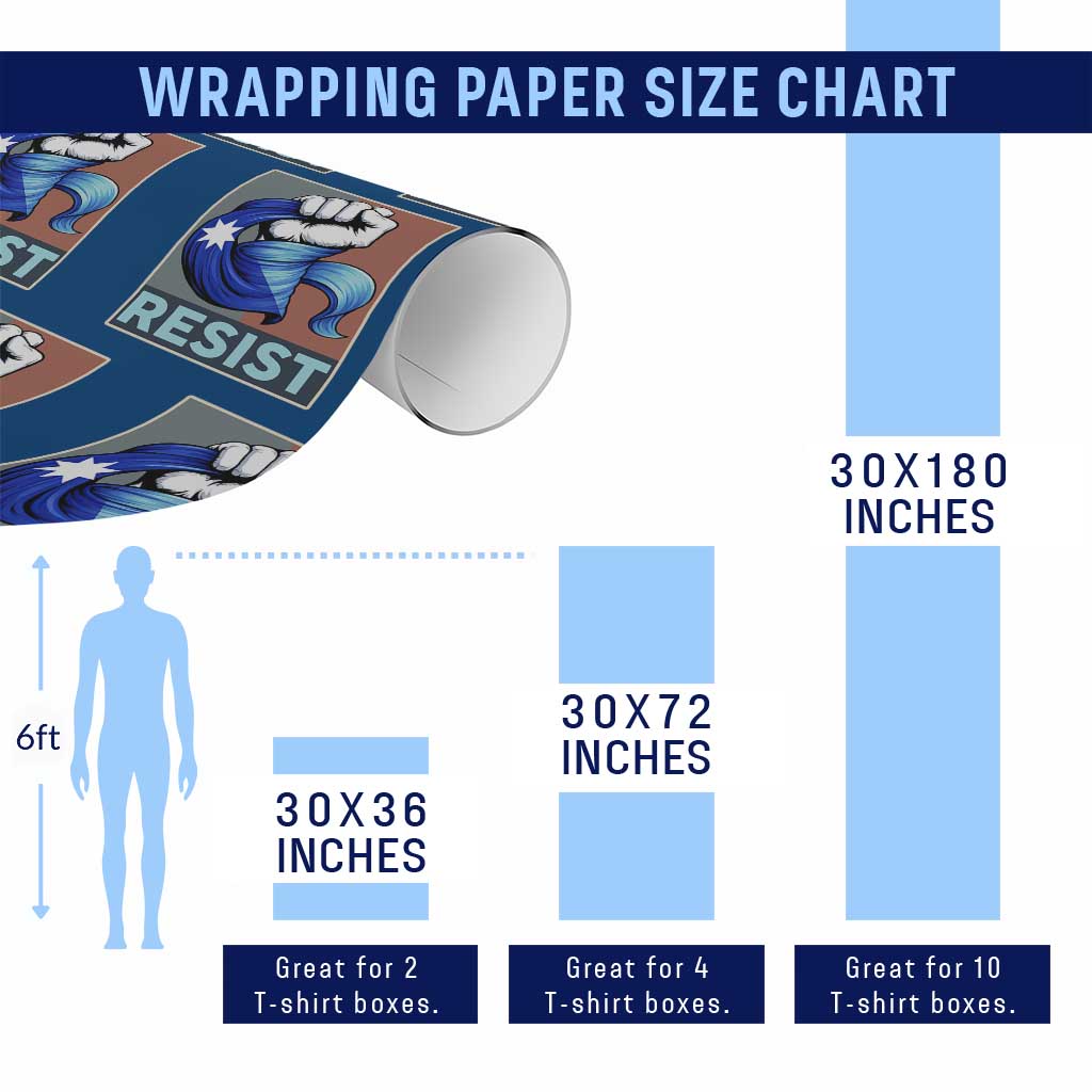 Minnesota Resist Ice Out Wrapping Paper Roll MM Support Gift TS12 Print Your Wear