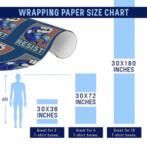 Minnesota Resist Ice Out Wrapping Paper Roll MM Support Gift TS12 Print Your Wear